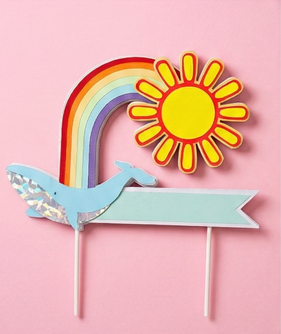 קישוט לעוגה בעיצוב לוויתן