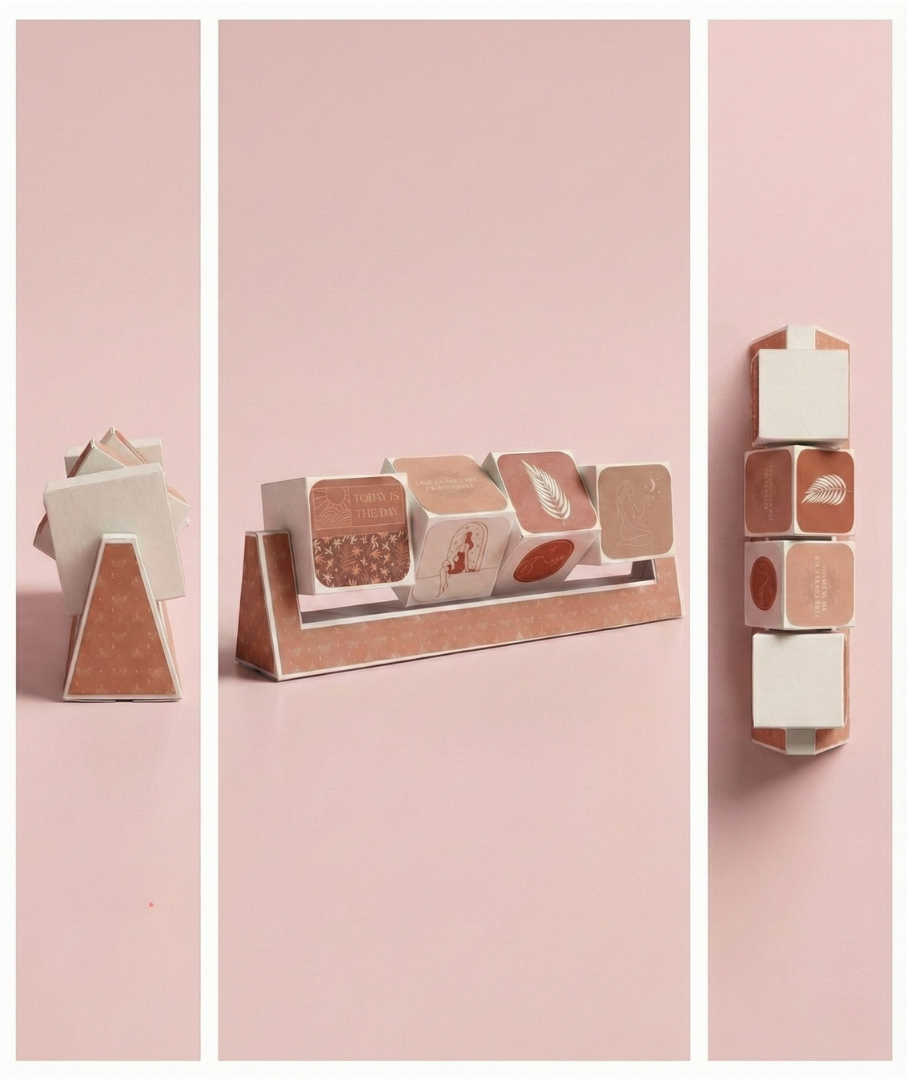 מעמד קוביות מסתובבות בעיצוב אישי