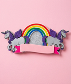 קישוט לעוגה בעיצוב חד-קרן