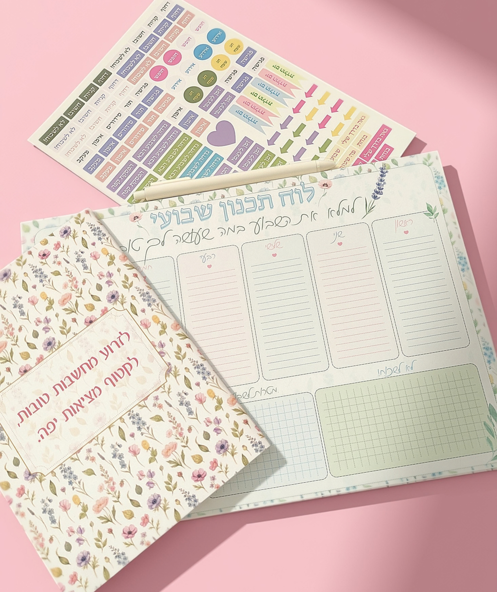 פלנר שבועי- פרחים